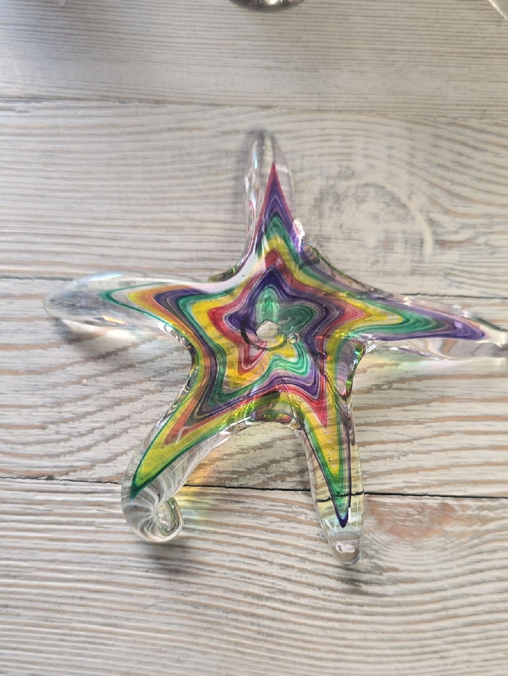 Signed Glass Starfish 5" Luke Adams?